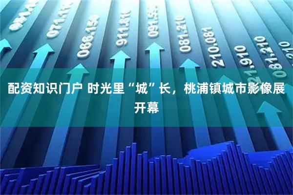 配资知识门户 时光里“城”长，桃浦镇城市影像展开幕