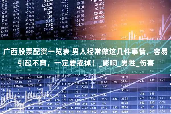 广西股票配资一览表 男人经常做这几件事情，容易引起不育，一定要戒掉！_影响_男性_伤害